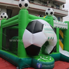 inflatable football castle slide inflatable football theme bouncy castle for kids