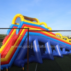 Commercial Giant Inflatable Water Slide Inflatable Climbing Wall Water Slide