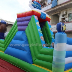 Outdoor inflatable playground fun city bouncy castle for kids