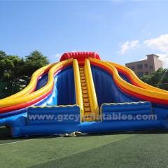 Giant inflatable water slides, inflatable double triple lane slip slide