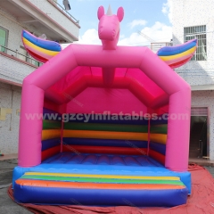 Pink Unicorn Kids Inflatable Bouncy House Bouncer Castle