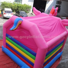 Pink Unicorn Kids Inflatable Bouncy House Bouncer Castle