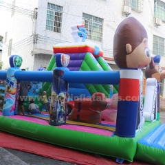 Outdoor inflatable playground fun city bouncy castle for kids