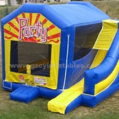 party inflatable playground castle with slide
