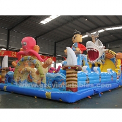 Underwater World Bounce House Children's Inflatable Castle Slide
