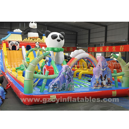 Inflatable Kids Panda Playground Jumping Castle