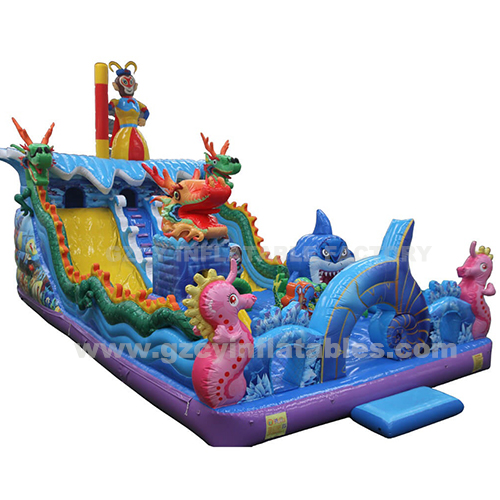 Inflatable Dragon Playground Castle Combo for kids