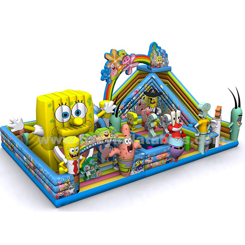 SpongeBob Theme Inflatable Amusement Park Game Bounce House