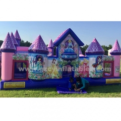 Snow White Inflatable Bodyguard House, Kids Inflatable Jumping Castle Palace