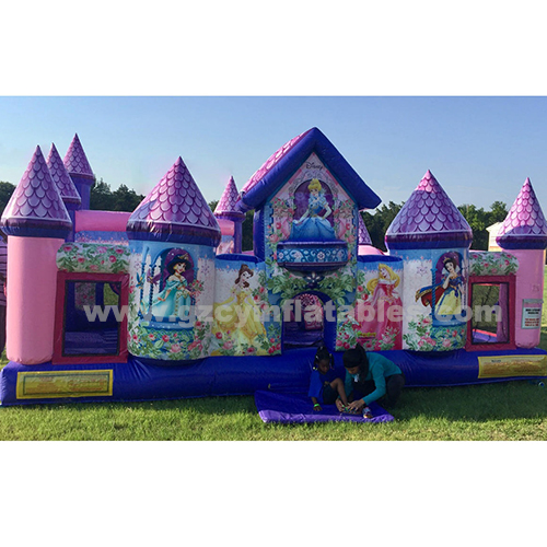 Snow White Inflatable Bodyguard House, Kids Inflatable Jumping Castle Palace