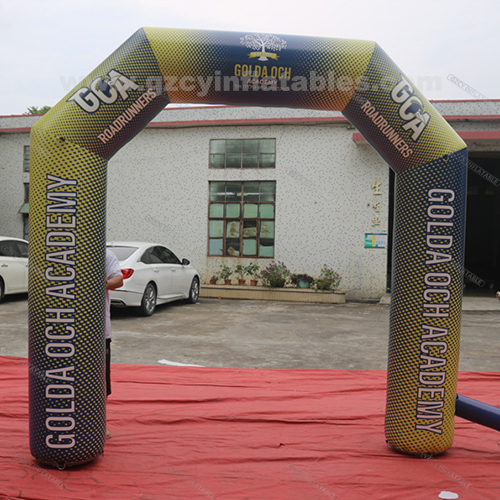 Inflatable golda och academy Arch Outdoor Advertising Inflatable Entrance Archway