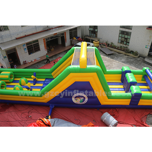 Commercial inflatable obstacle training jumping house inflatable castle combo