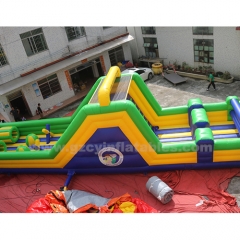 Commercial inflatable obstacle training jumping house inflatable castle combo