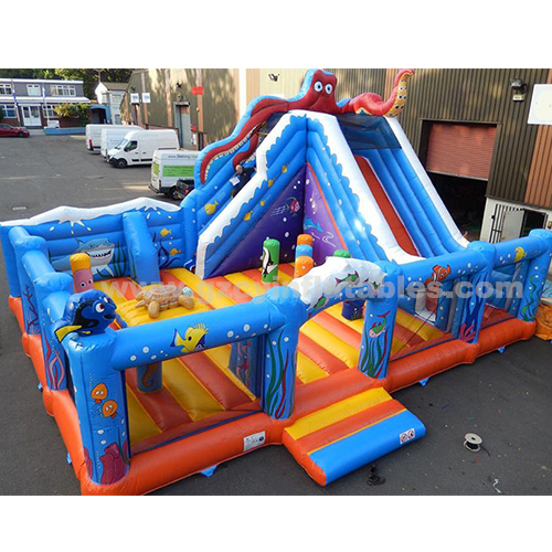 PVC Inflatable Seafloor Theme Inflatable Amusement Park Bounce Castle
