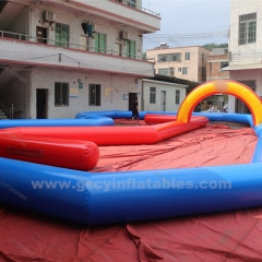 Outdoor Inflatable Kart Race Track For kids
