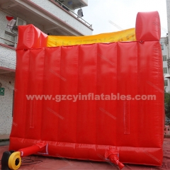 Commercial inflatable water slide combo jumping castle with swimming pool