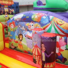 Commercial children's party castle inflatable bounce house combo slide