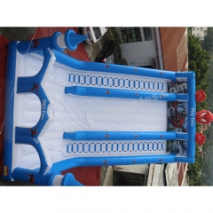 Commercial giant inflatable castle double dry slide, Spiderman inflatable playground slide combo