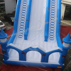 Commercial giant inflatable castle double dry slide, Spiderman inflatable playground slide combo