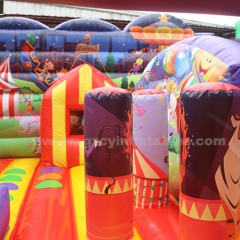 Commercial children's party castle inflatable bounce house combo slide