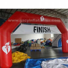 Inflatable start and finish line arch, inflatable sports arch