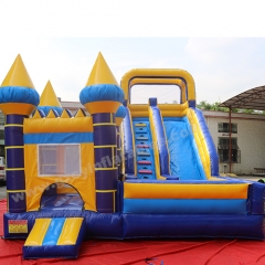 commercial inflatable bouncy castle slide combo for kids