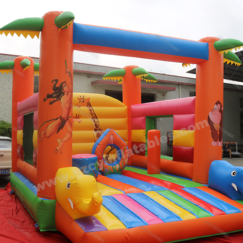 Moonwalk Inflatable Amusement Park Trampoline, Commercial Grade Inflatable Jump Castle