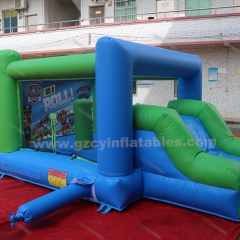 kids mini inflatable bouncer castle slide combo