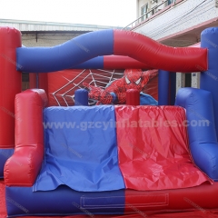 Spiderman Inflatable Castle Slide For Kids