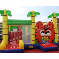 Tiger Theme Inflatable Castle Inflatable Bounce Slide