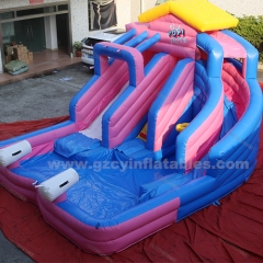 Large PVC Inflatable Water Slide With Pool For kids