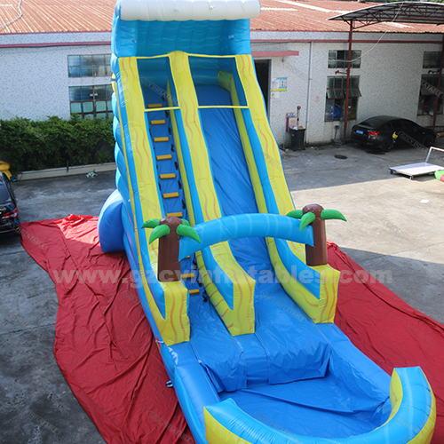 Giant Commercial Backyard Inflatable Water Slide With Pool