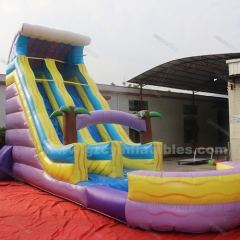 Commercial Big Inflatable Water Slide with pool for Kids