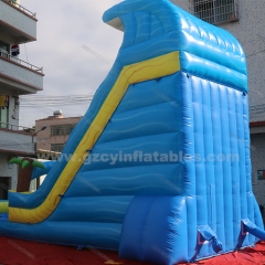 Giant Commercial Backyard Inflatable Water Slide With Pool