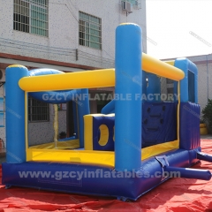 PVC kids inflatable bouncer castle with slide