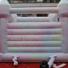 Rainbow Color Inflatable Wedding Bounce House