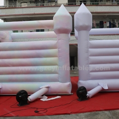Rainbow Color Inflatable Wedding Bounce House