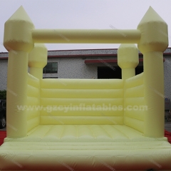 Yellow inflatable wedding bounce house