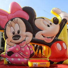 Mickey themed inflatable castle bounce house