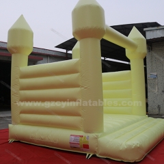 Yellow inflatable wedding bounce house