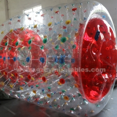 Red Inflatable Water game roller ball