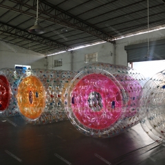 pink Inflatable Water game roller ball