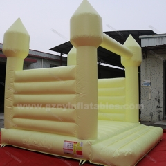 Yellow inflatable wedding bounce house