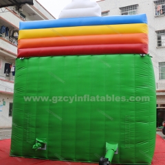 Kids Cartoon Inflatable Playground Bounce House Slide