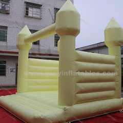 Yellow inflatable wedding bounce house