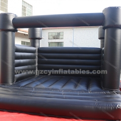 Black inflatable party jumping castle