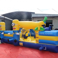 Minion Inflatable Amusement Park Jumping Castle Combo