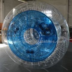 Commercial blue water game inflatable roller