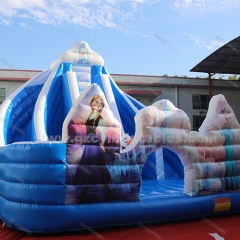 Inflatable Frozen bouncy combo with slide