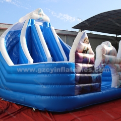 Inflatable Frozen bouncy combo with slide